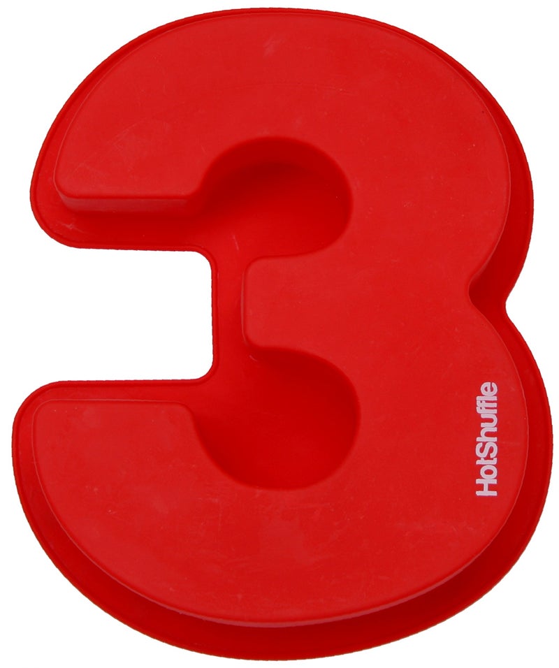 HotShuffle Large Silicone Number Cake Mould Baking Birthday Anniversary 0 1 2 3 4 5 6 7 8 9 - Image 1